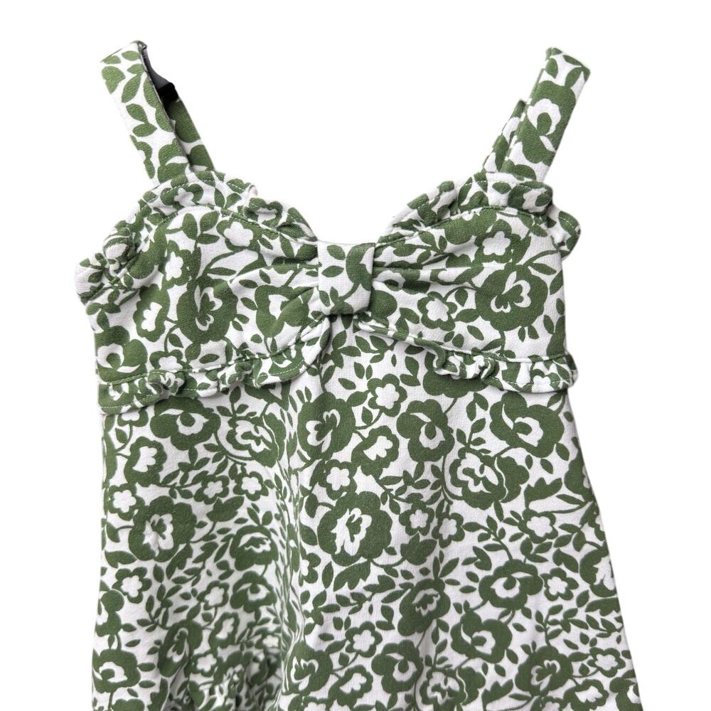 Janie and Jack Baby Girl Floral Ruffle Sundress 18-24M Green Cottagecore - Picture 4 of 13